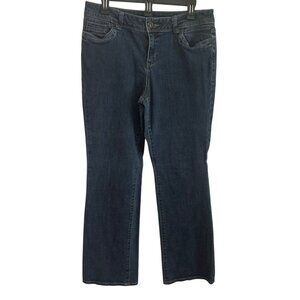 Simply Vera Vera Wang Womens Straight Leg Denim Jeans Size 12 Mid Rise